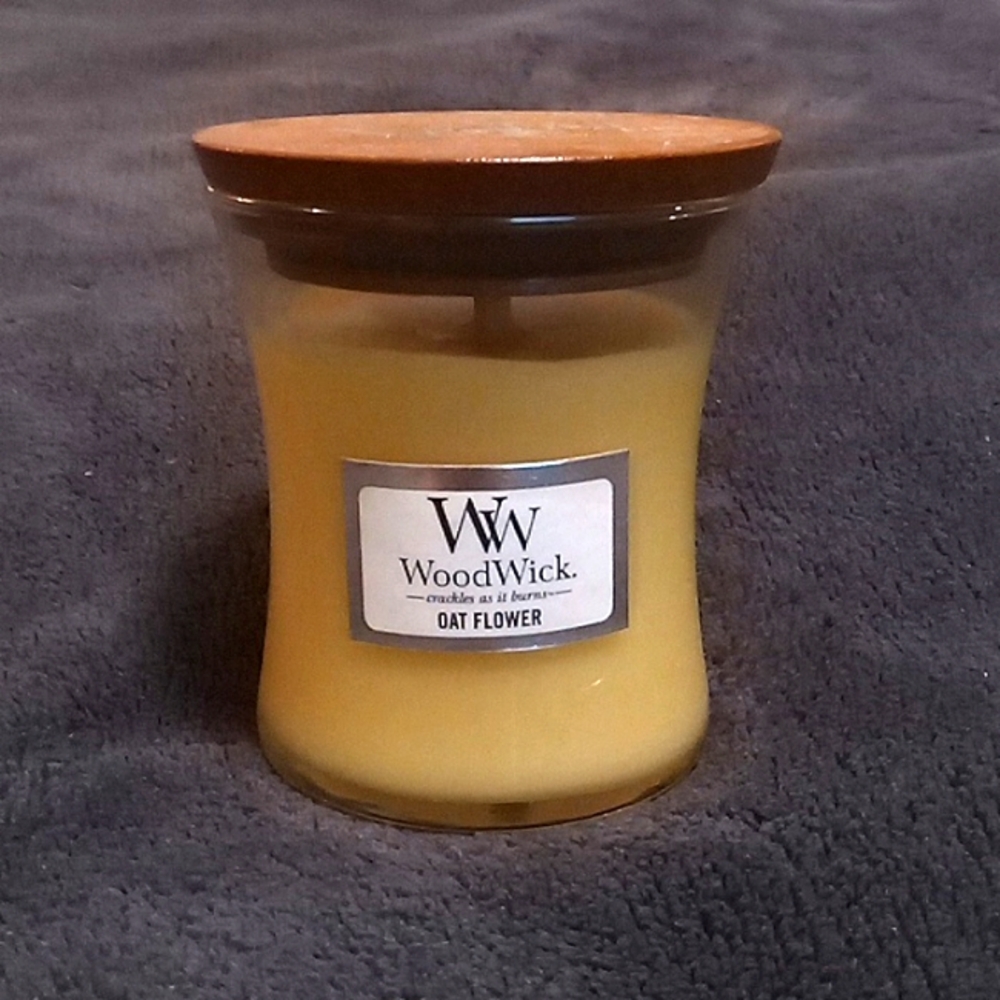 Oat Flour Woodwick Mini 3oz Candle New